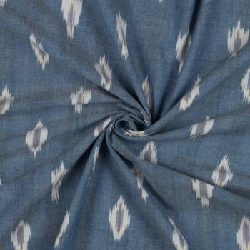 Baumwolle Ikat - Jeansblau